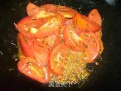 Make Tomato egg soup step 2