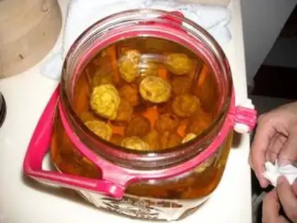 Make Green plum wine step 9