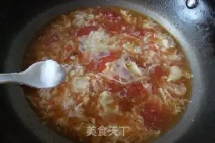 Make Tomatoe egg soup step 7