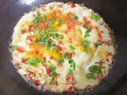 Make Vegetable omelet step 8
