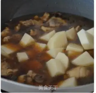 Make Potato chicken step 5
