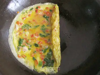 Make Vegetable omelet step 9