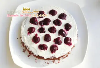 Make Black forest cake step 12