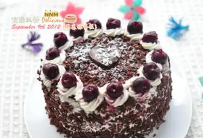 Make Black forest cake step 16