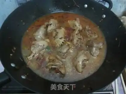 Make Chicken head with spicy sauce step 6