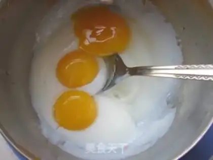 Make Peach omelet step 4