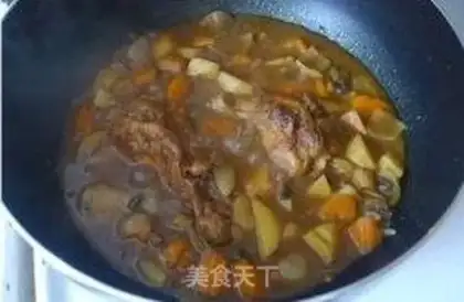 Make Curry potato chicken step 11