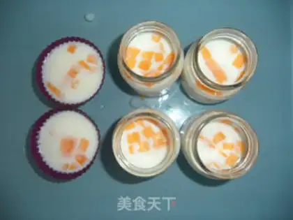 Make Milk mango pudding step 4