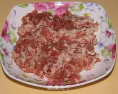 Make Meat and eggplant step 1