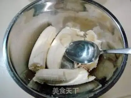 Make Banana bean cake step 3