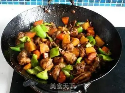 Make Three chickens, fried step 17