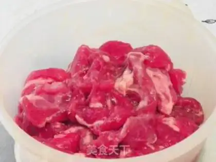 Make Beef fried corn core step 0