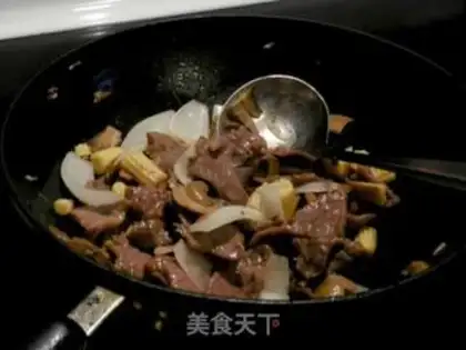 Make Beef fried corn core step 4