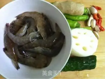 Make Spicy shrimp step 0