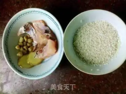 Make Dried fish porridge step 0