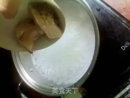 Make Dried fish porridge step 3