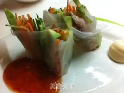 Make Viet Nam Spring Roll step 4