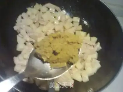 Make Green curry chicken stew step 7