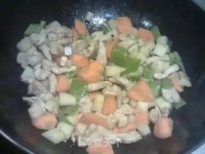 Make Green curry chicken stew step 8