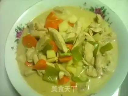 Make Green curry chicken stew step 11