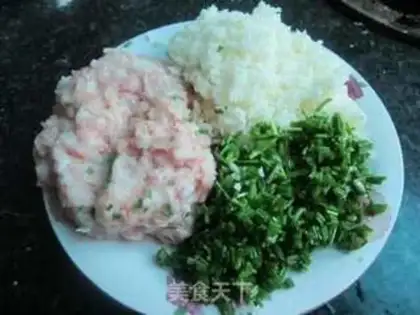 Make Model melon dumplings step 0