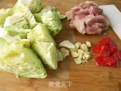 Make Meatloaf burning kale step 1