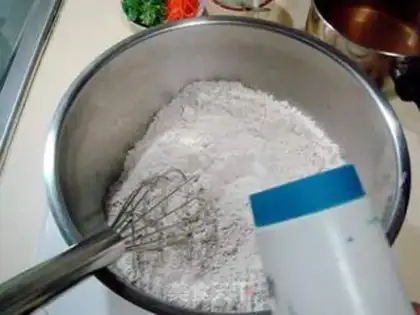 Make A bowl of cake step 2