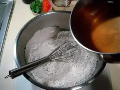Make A bowl of cake step 3