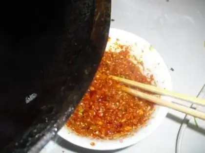 Make Spicy oil step 6