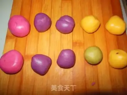 Make The colored mooncake step 13