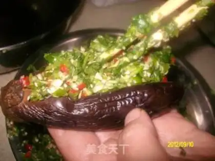 Make Garlic eggplant step 15