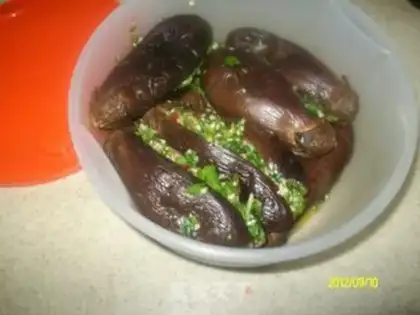 Make Garlic eggplant step 18