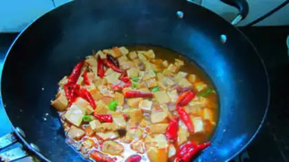 Make Spicy sauce and tofu step 6