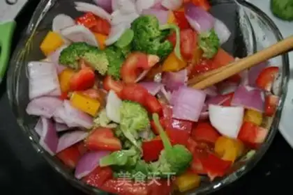 Make Tomato chicken and a warm salad step 7