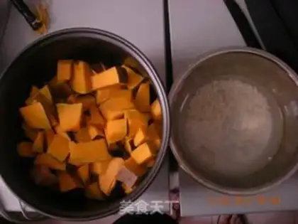 Make Pumpkin porridge step 0