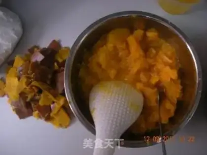 Make Pumpkin porridge step 2
