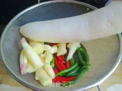 Make Homemade Sichuan pickles step 1