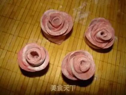 Make Red rose buns step 5