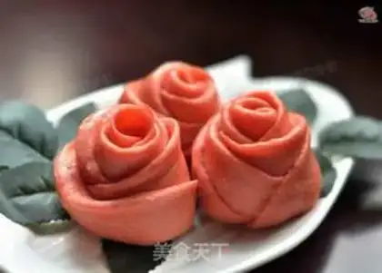Make Red rose buns step 8