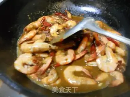 Make Spicy shrimp step 4