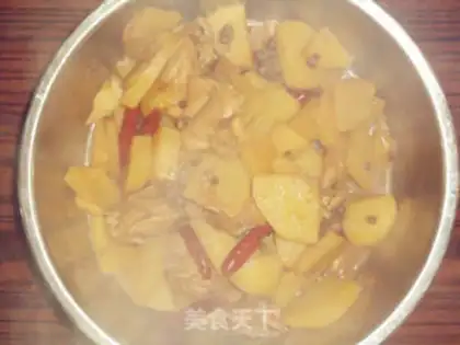Make Potato chicken leg step 2