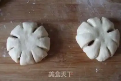 Make Flower bean bread step 7