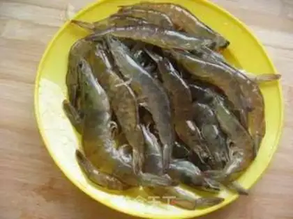 Make Cheese-juice shrimp step 1