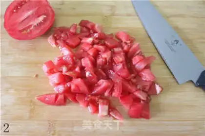 Make Tomato blossoms step 1