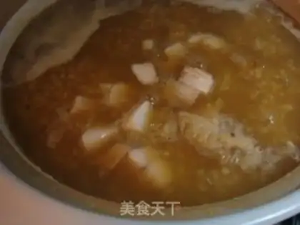 Make Old Sugar Hill medicine, rice porridge step 5