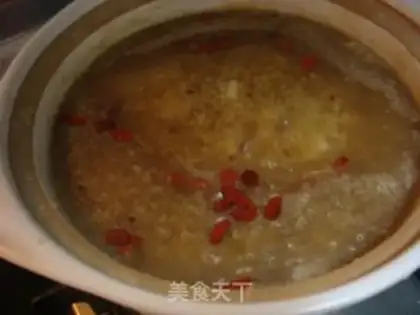 Make Old Sugar Hill medicine, rice porridge step 6