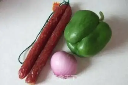 Make Pyramid fried sausage step 0