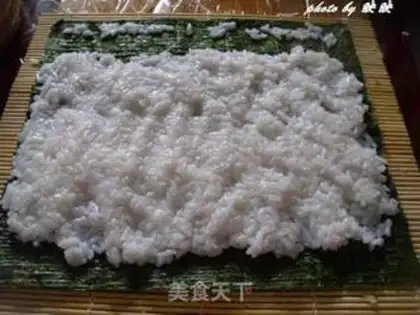 Make Hot cabbage sushi step 7