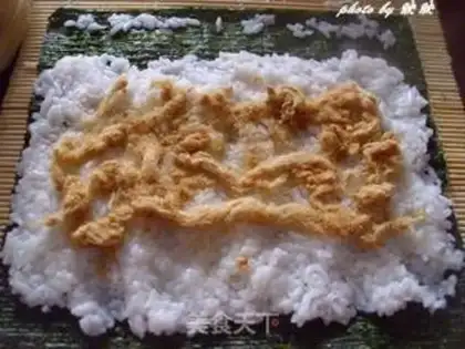 Make Hot cabbage sushi step 8