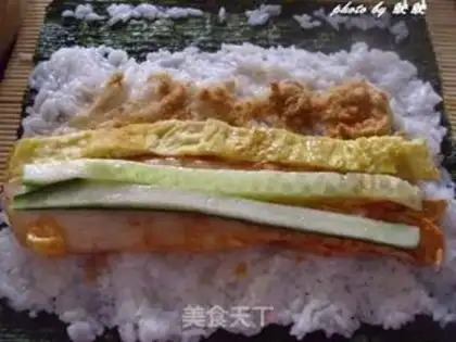 Make Hot cabbage sushi step 10